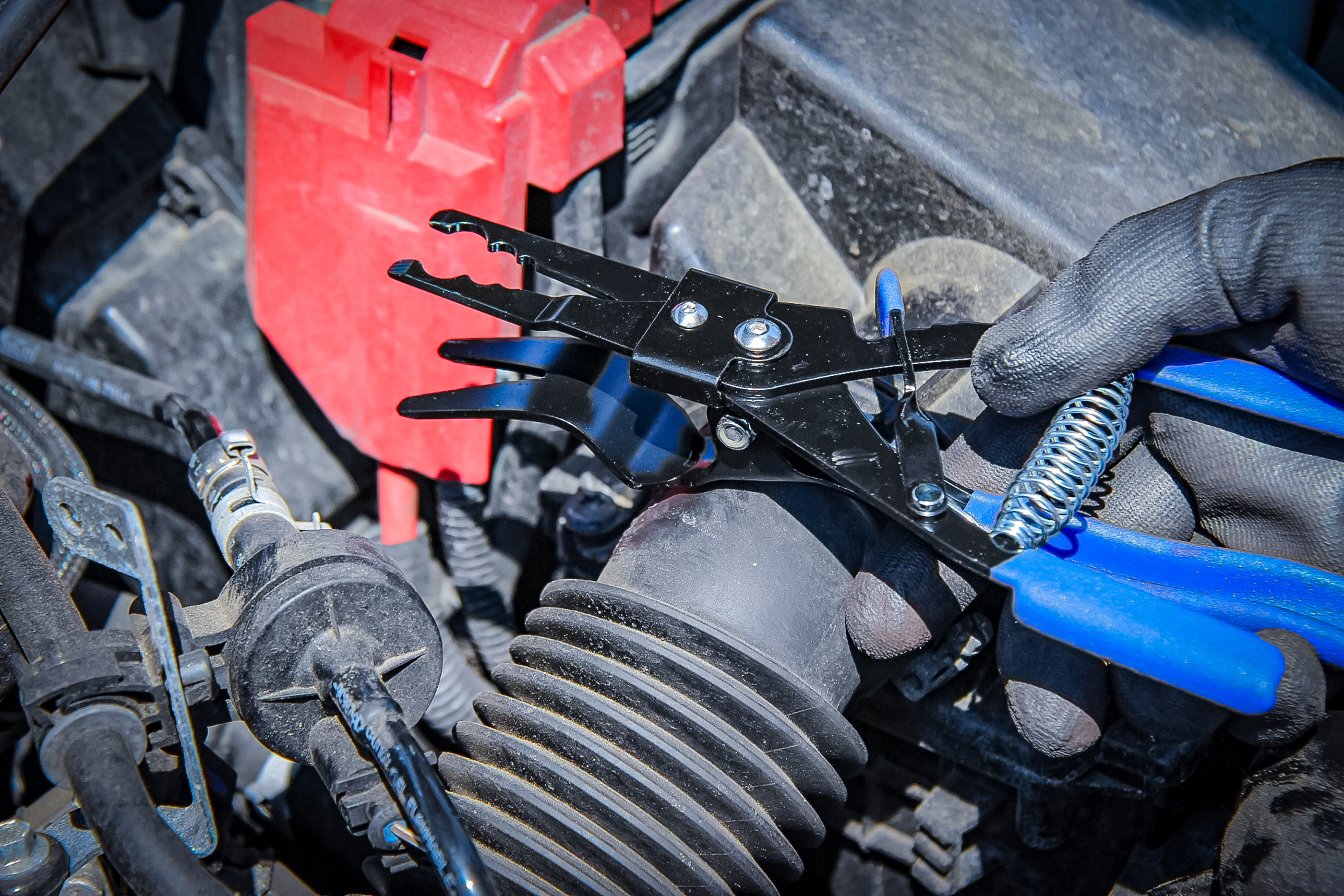 BGS Schlauch-Abstreifzange | arretierbar | 202 mm