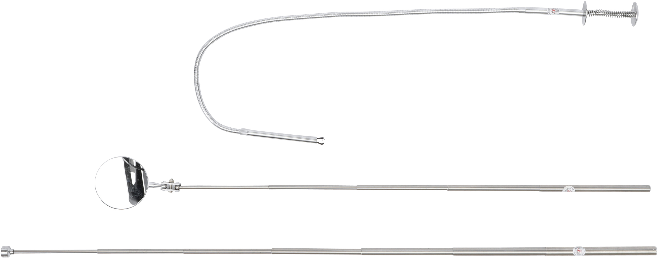 BGS Magnetheber- / Krallengreifer- und Inspektionsspiegel-Satz | 3-tlg.