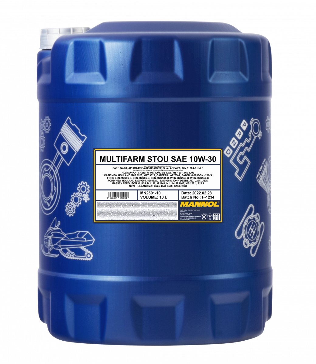 10W-30 Mannol 2501 Multifarm STOU 10 Liter