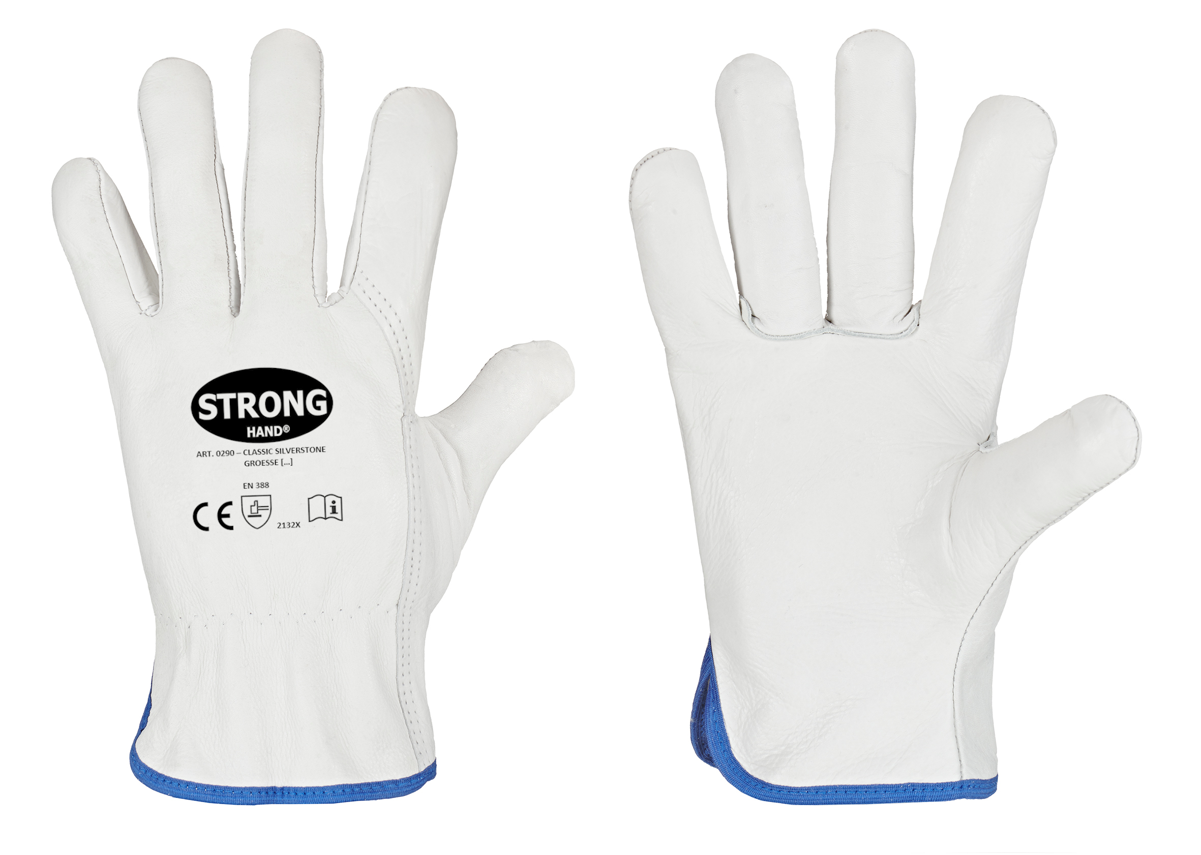 Stronghand Silverstone Handschuh Rind Nappa Leder Natur CAT 2