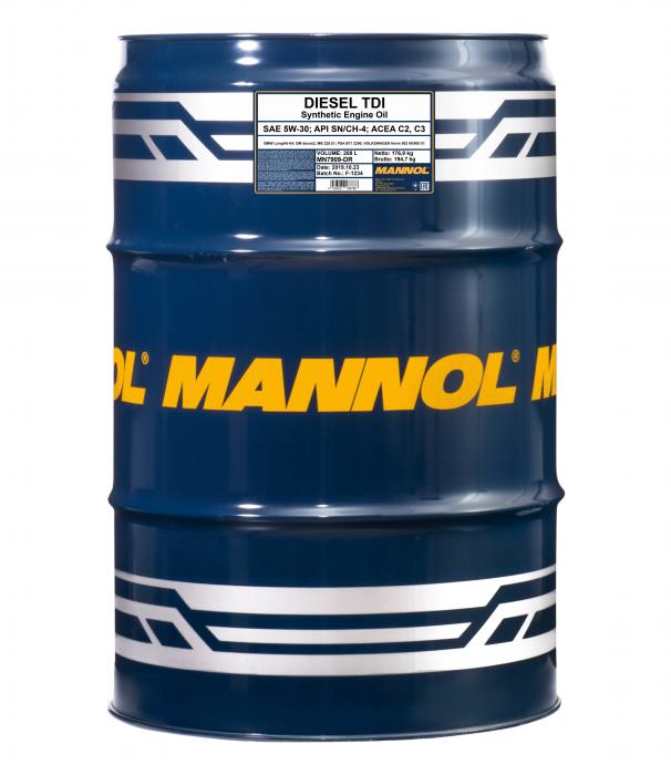 5W-30 Mannol 7909 Diesel TDI Motoröl 208 Liter