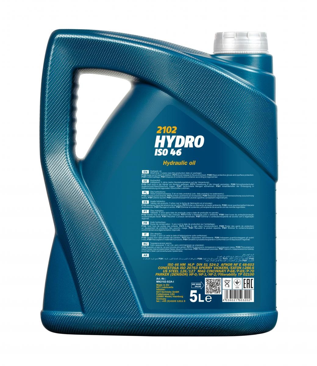 Mannol 2102 Hydro ISO 46 Hydrauliköl 5 Liter