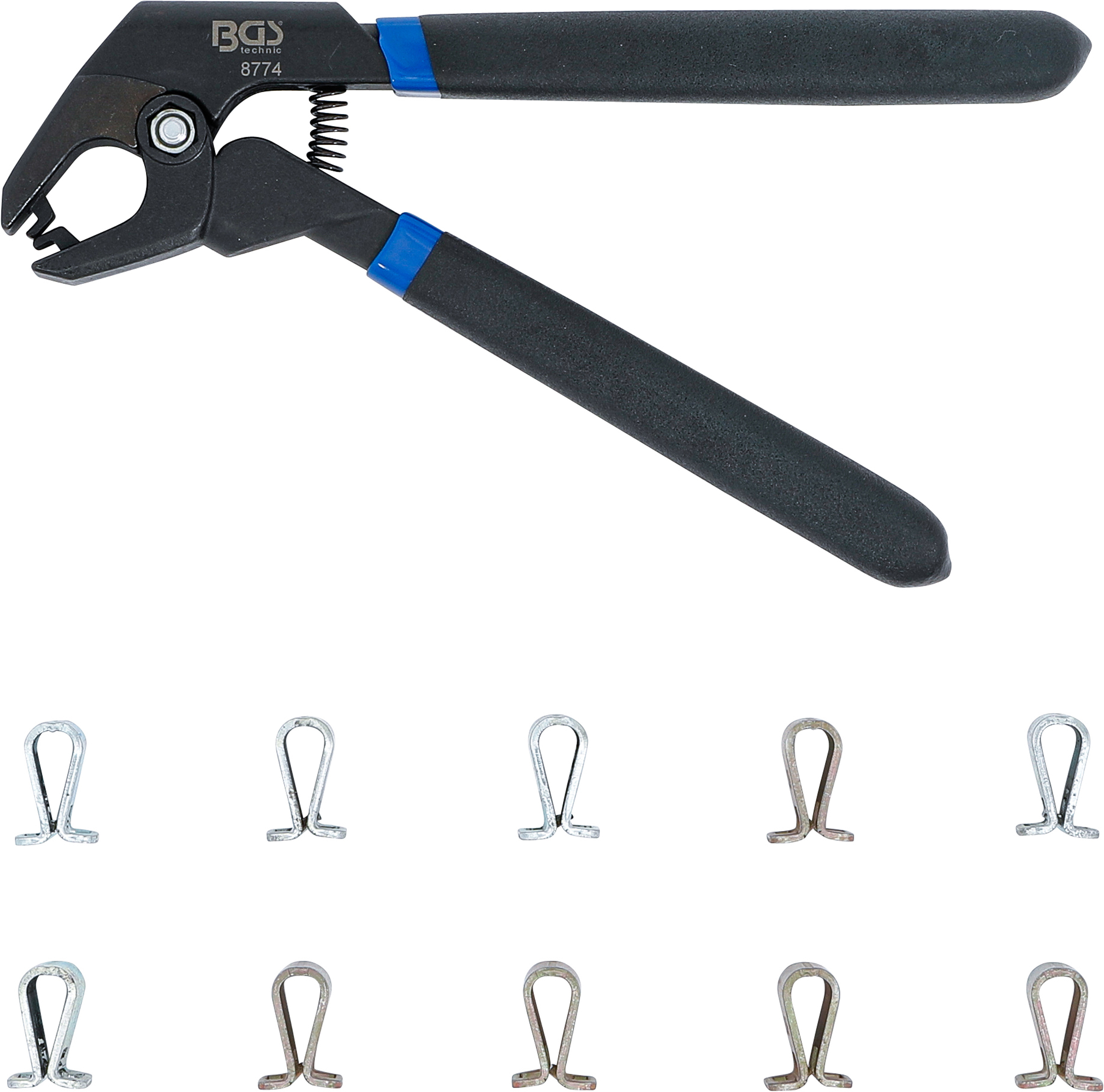 BGS Fixierklammern-Satz mit Klammernzange | 11-tlg.