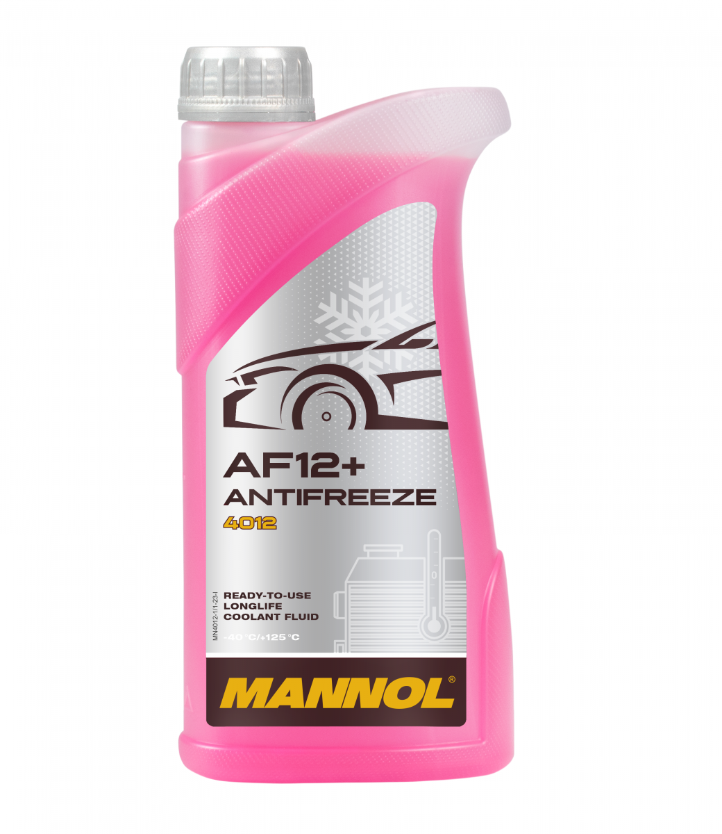 Mannol 4012 Kühlerfrostschutz Antifreeze AF12+ Longlife -40 Fertigmischung 1 Liter
