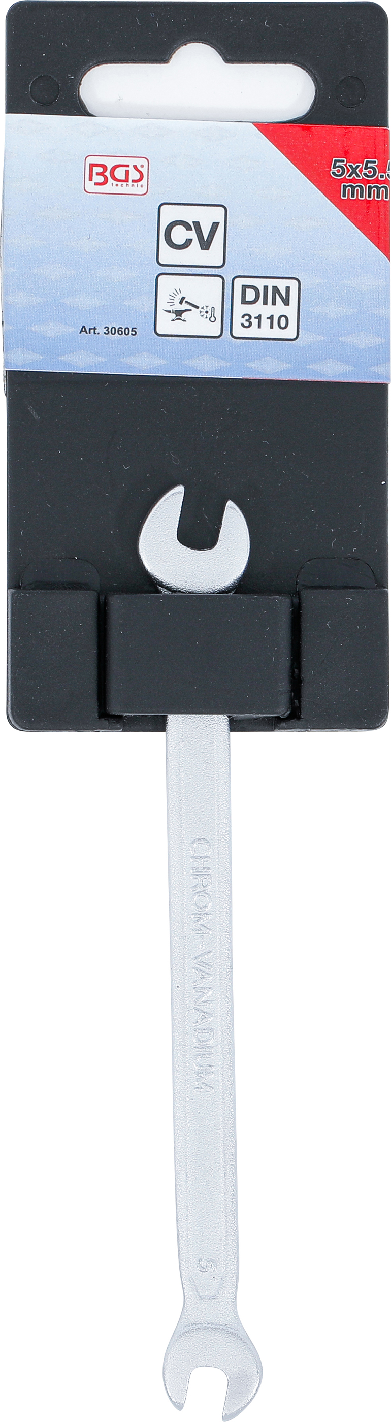 BGS Doppel-Maulschlüssel | SW 5 x 5,5 mm BGS Doppel-Maulschlüssel | SW 5 x 5,5 mm