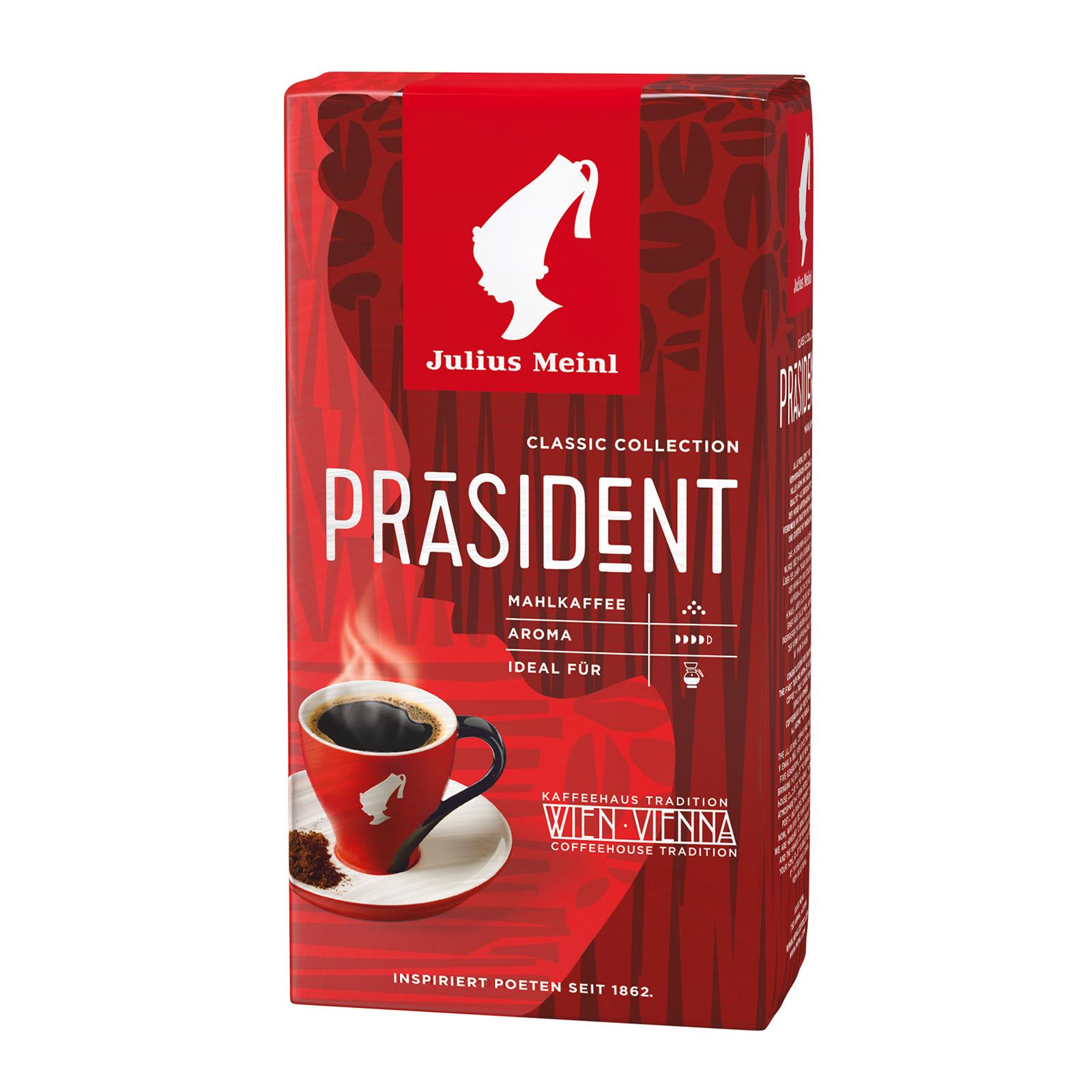 Julius Meinl Kaffee Präsident gemahlen 500 g