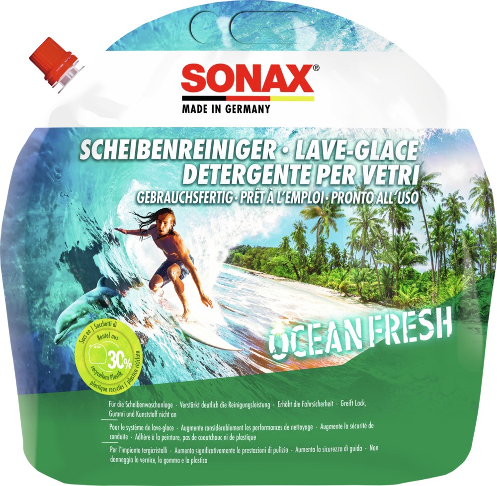Sonax ScheibenReiniger gebrauchsfertig Ocean Fresh 3 Liter